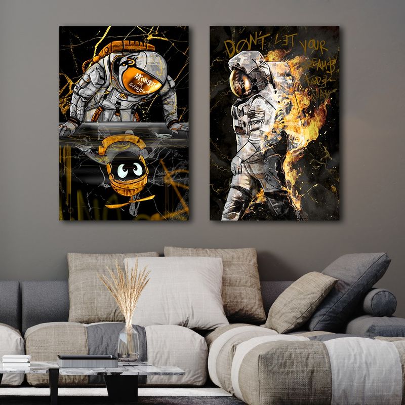 Mindset Is Everything + Don't Let Your Dreams Fade Away (Black & Gold)