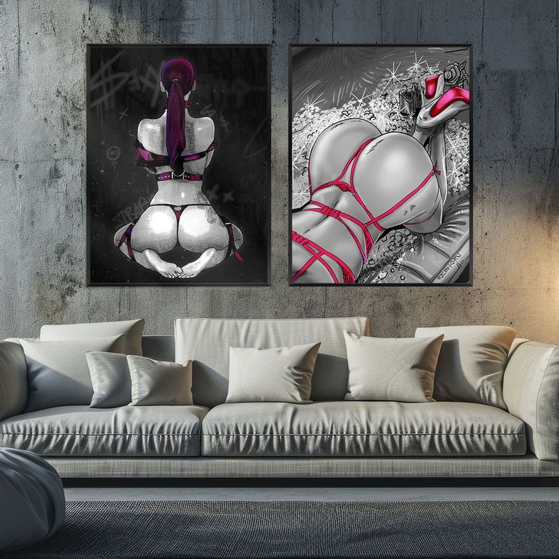 Strapped + Bad & Boujie Wall Art