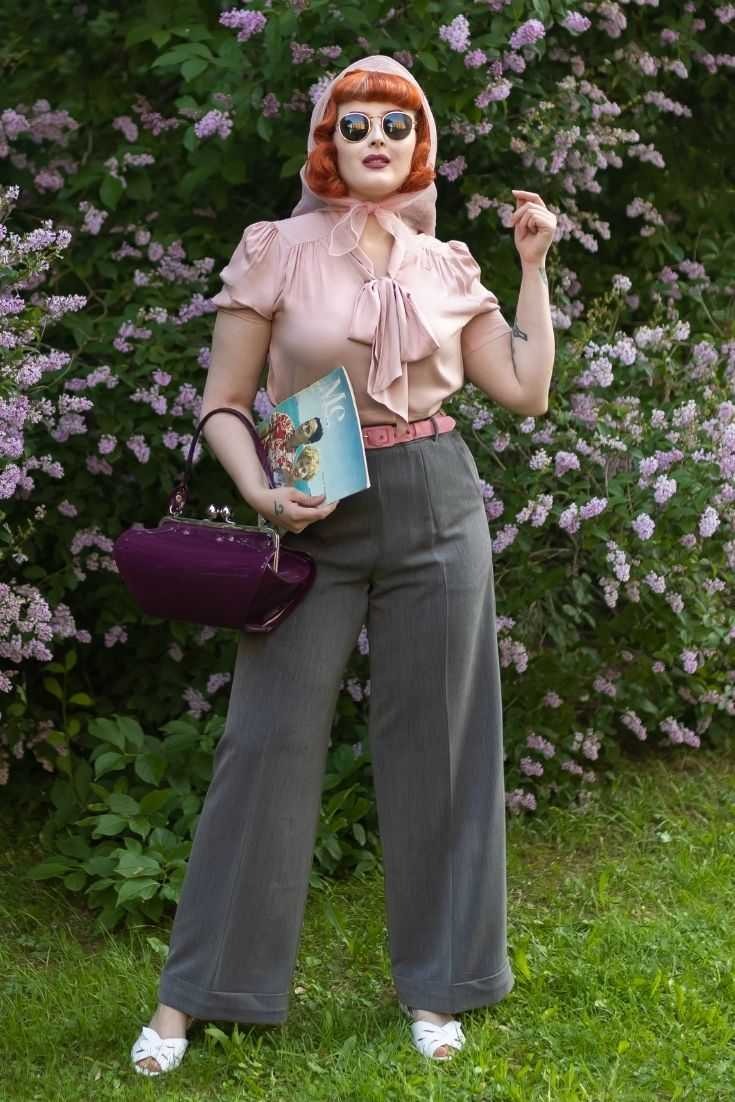 1950s Pants \u0026 Jeans- High Waist, Wide 